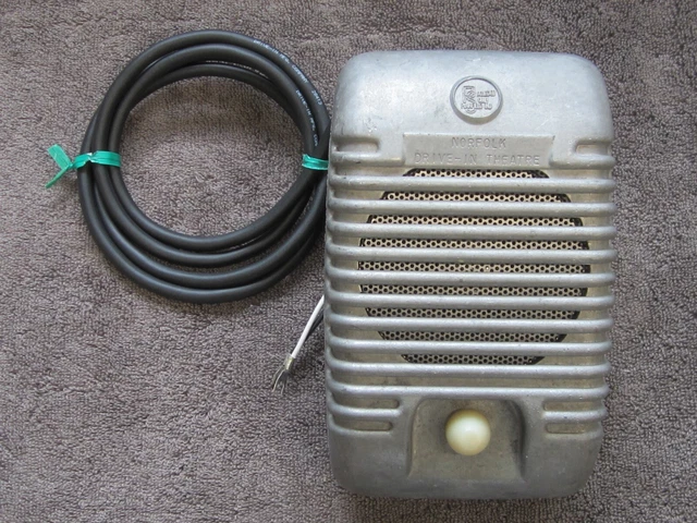 NORFOLK Drive-In Movie Theatre Speaker, Projected Sound, REPAIRED, WORKS!