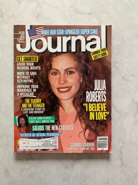 Ladies Home Journal magazine, July 1991, cover: Julia Roberts