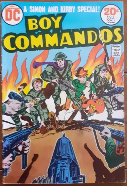 Boy Commandos #1, Joe Simon/Jack Kirby Reprints, Dc Comics, October 1973, Vg