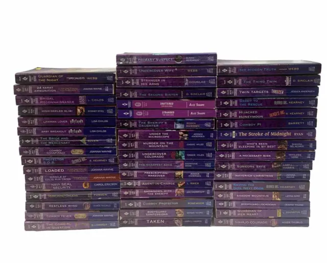Lot of 48 Harlequin Intrigue Romantic Suspense Paperback Books (2002-2014) # 14