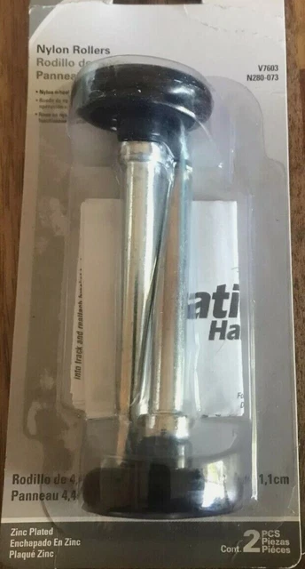 Rodillos de nailon nacionales de 1 3/4"" vástago de 4"" eje 7/16 paquete de 2 el mejor vendedor