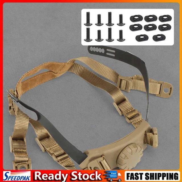 Head Locking Strap Adjustable Helmet Lanyard for Outdoor Sports (Sand Color)