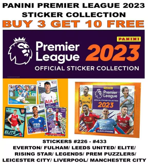 Collezione Adesivi Panini Premier League 2023 - #226 - #433 Everton - Man City