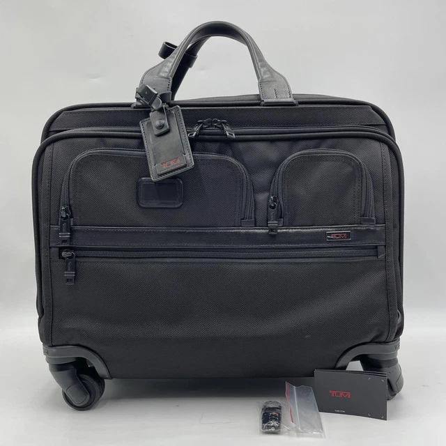 TUMI Authentic Carry Bag Business Bag Alpha 2 Wheel Deluxe Used From Japan