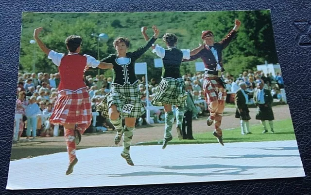 Postcard; S-27-H; Scottish Highland Dancers; Used; Posted