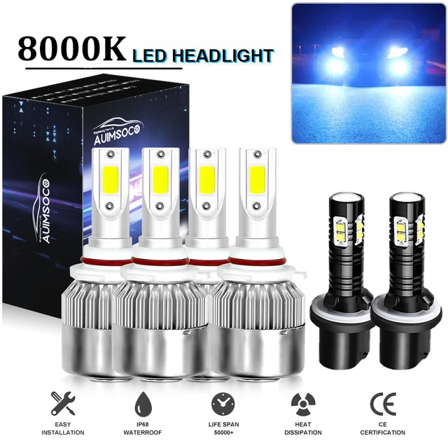 For Chevy Suburban 2000-2006 Tahoe 2001-2006 LED faro alto / bajo+luz antiniebla