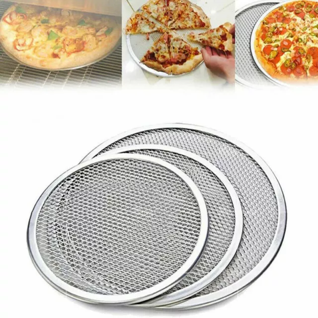 Pizza Screen Aluminium Pizza Mesh Round Tray Oven Baking