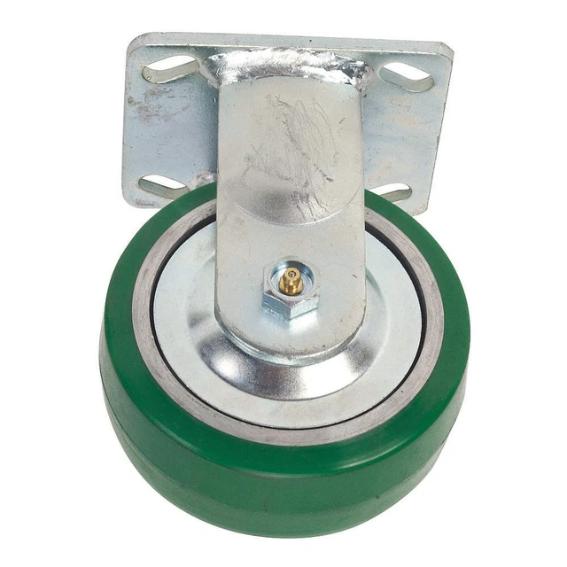 GRAINGER APPROVED 1ULP4 Standard Plate Caster,Rigid,1000 lb.