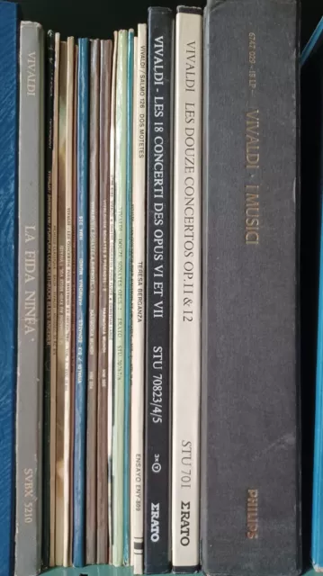 Vivaldi lot de 38 disques vinyles dont 4 coffrets
