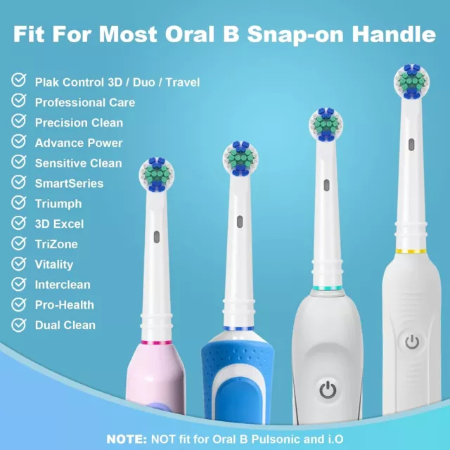 20 Electric Toothbrush Heads Oral B Compatible Replacement Brush Precision Clean 3