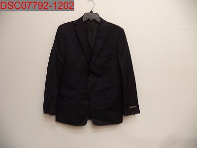 NWT - Michael Kors Boy's Black Micro Dot Wool Blend Suit Jacket, Size 20R