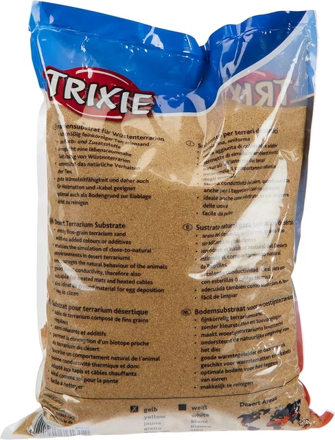 Basic Sand (Yellow) - terrarium substrate for desert 5 kg (Pack of 1), Black 2