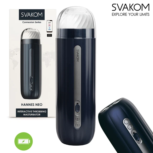 Svakom Hannes Neo - Interactive Throbbing Masturbator with HeatingFunction - APP