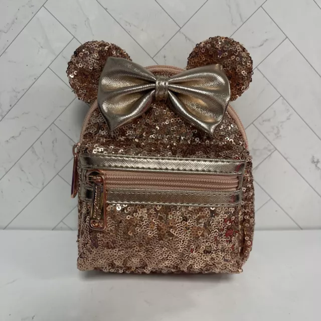 Minnie mouse 2025 rose gold backpack