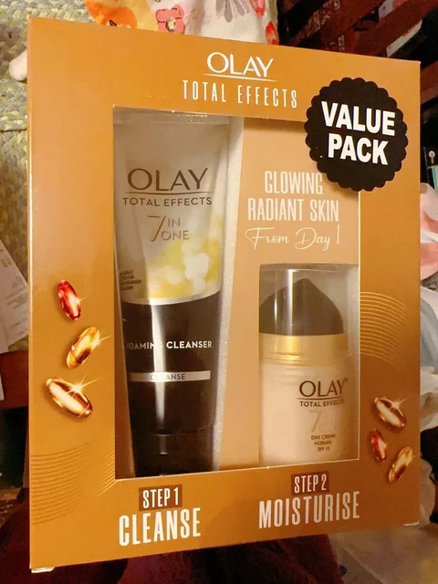 Olay Total Effects 7in1 Facial Foaming Skin Cleanser+Normal Day Cream SPF15 Set