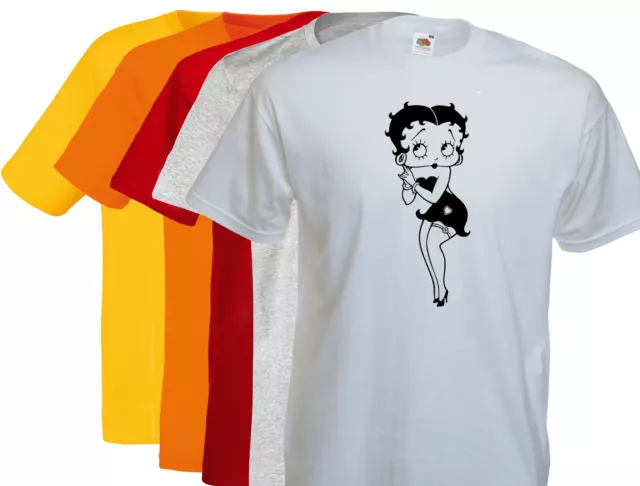T-shirt Betty BOOP, cartoon, dessin animé,vintage S/M/L/XL, NEUF, NEW