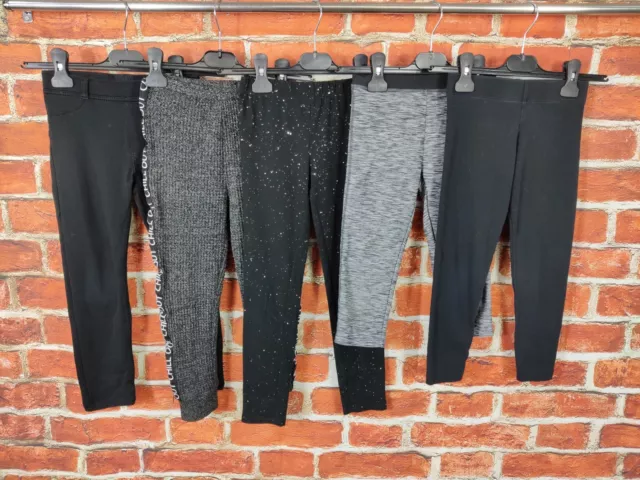 GIRLS BUNDLE AGE 6-7 YEARS GAP M&S etc LEGGINGS JOGGERS ACTIVE SPORT KIDS 122CM