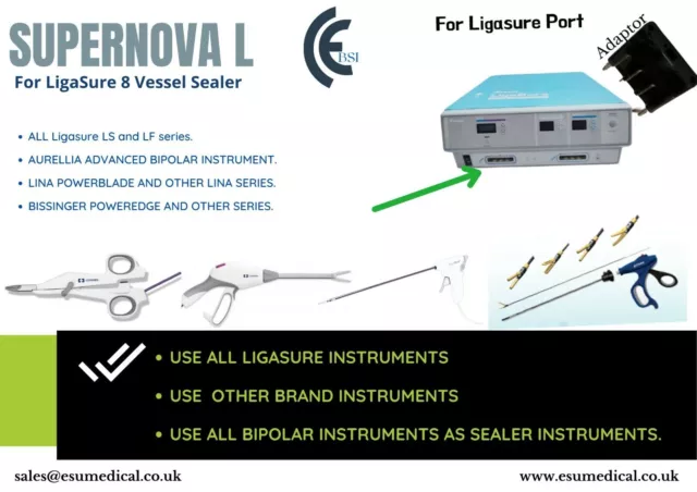 Adaptor for Ligasure for Valleylab Ligasure 8 Sealer(Use Any CovidienInstrument)