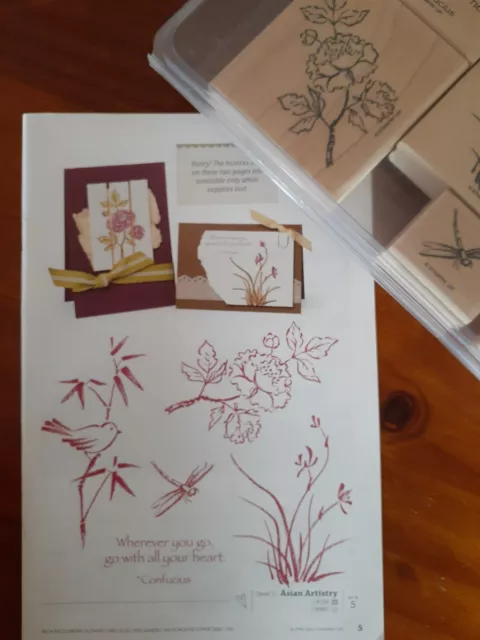 Stampin Up Wood Mounted Stamp Set