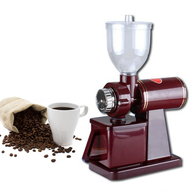 COMMERCIAL COFFEE GRINDER Electric Grind Automatic Burr Mill Bean Home