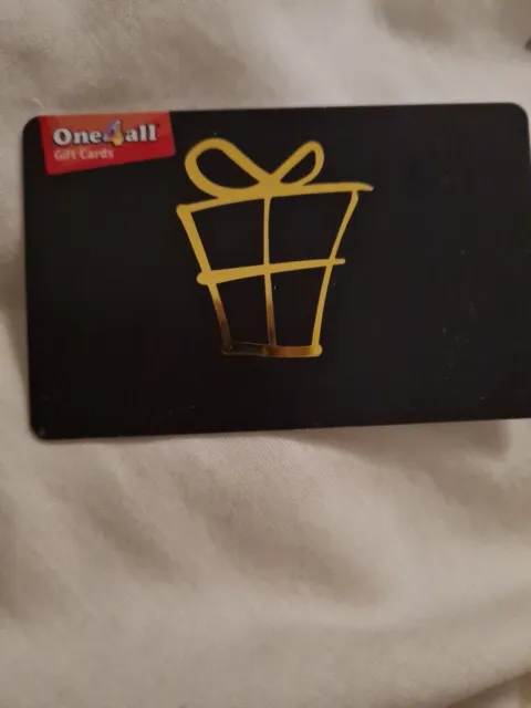 One4All giftcard, has value of £100