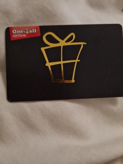 One4All giftcard, has value of £100