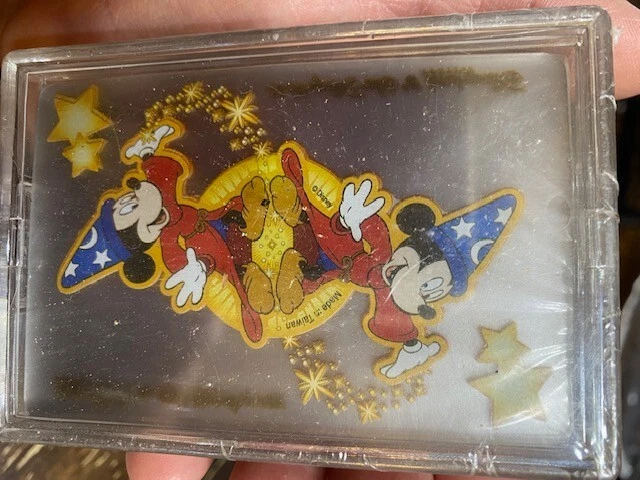 MICKEY MOUSE WIZARD Transparent Playing Card Deck Disneyland Resort 