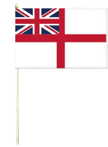 3'x5' UK White Ensign British Flag - Royal Navy Union Jack Design, 100% Polyester 9 thumbnail image