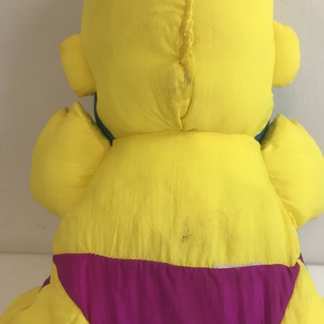 Vintage Fisher Price 1992 Yellow Caveman Puffalump Stuffed Grunts Plush Doll- A3 7