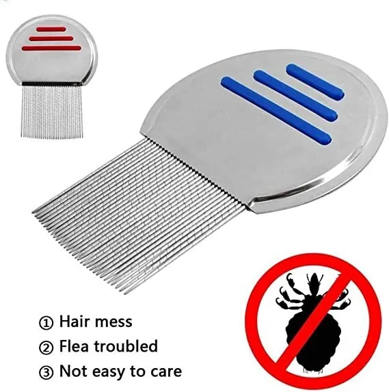 Nitty Gritty Hair Lice Nit Comb Treatment Stainless Steel Teeth & Metal Comb UK 3