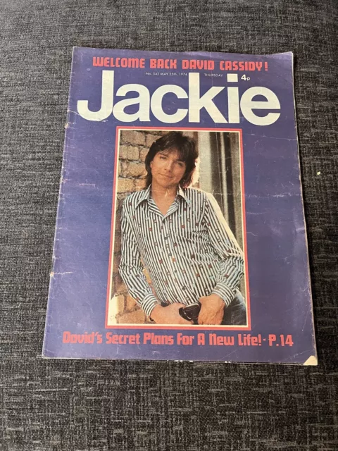 Jackie Magazine - 25 May 1974 Queen David Cassidy Marc Bolan Gary Glitter (pt 2)