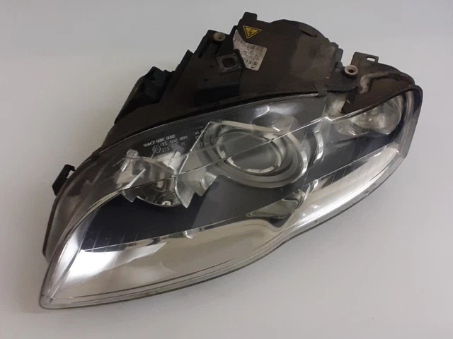 2x Headlight Glass Lens Set For Audi A4 B7 8E 8H Avant, Convertible, Sedan | Left & Right, Clear With Black, LST Brand