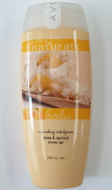 AVON Naturals Body Shower Gel 200ml New Sealed # Shea & Apricot - Combine Post