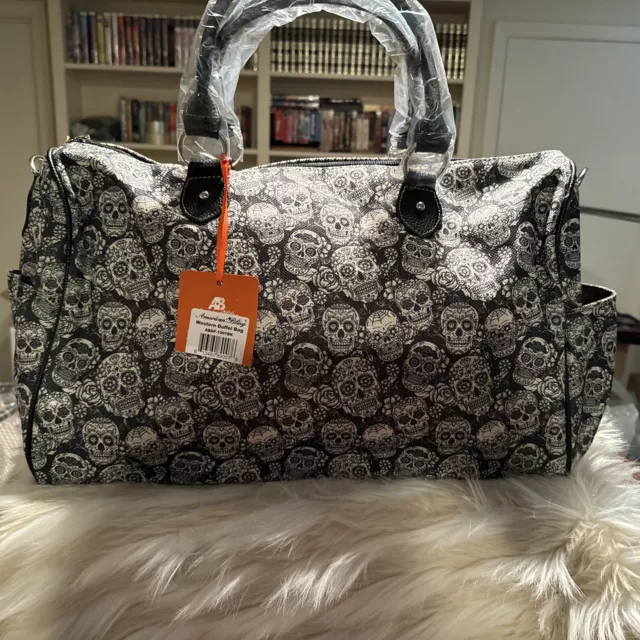 American Bling Weekender Bag With Sugar Skulls By Montana West Gorgeous!!