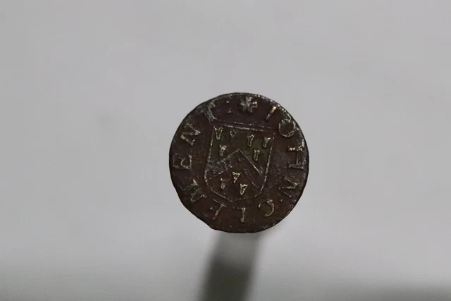 🧭 🇬🇧 Uk Gb Farthing Xvii Century John Clement B54 #K7735