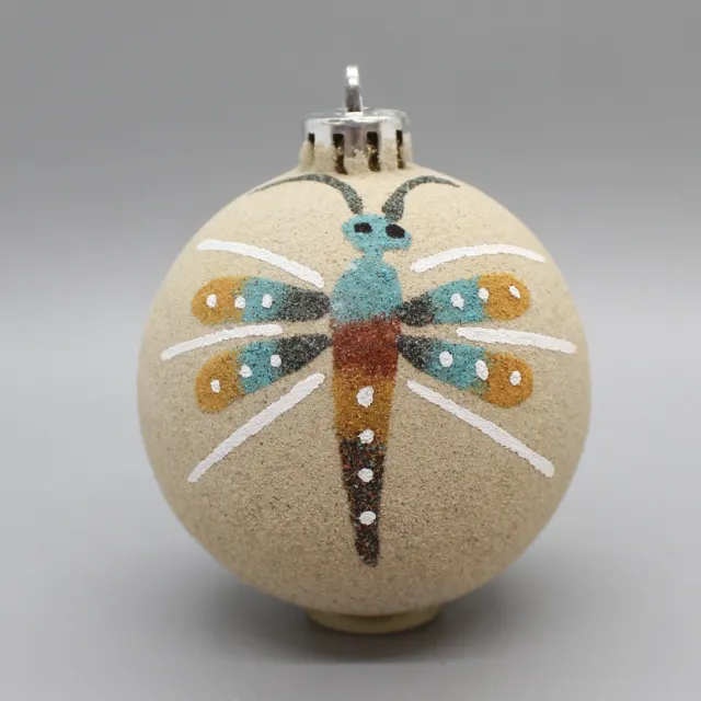 Native American-Dragonfly Sandpainting Christmas Ornament-Bingo Smith-Navajo