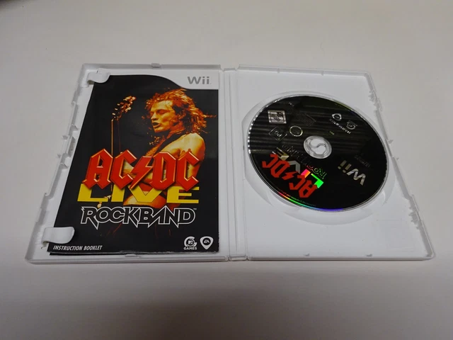AC/DC LIVE ROCKBAND Nintendo Wii Game - Rock Band. clean disc £11.00
