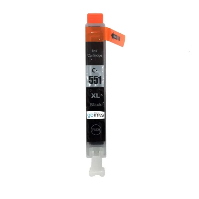 1 Black Ink Cartridge to replace Canon CLI-551Bk (CLI551Bk) Compatible