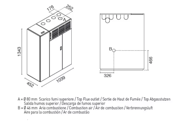 CALDAIA GENERATORE ARIA CALDA A PELLET EVA CALOR DUNA 20,5 Kw - Chiama x sconto 3