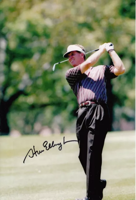 Steve Elkington Hand Signed 12x8 Photo PGA Champion 1995 1.