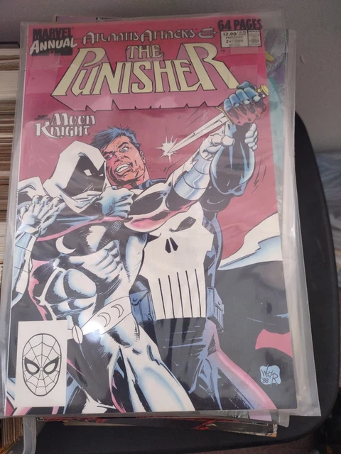 The Punisher Annual #2 (1989) Moon Knight Atlantis Attacks