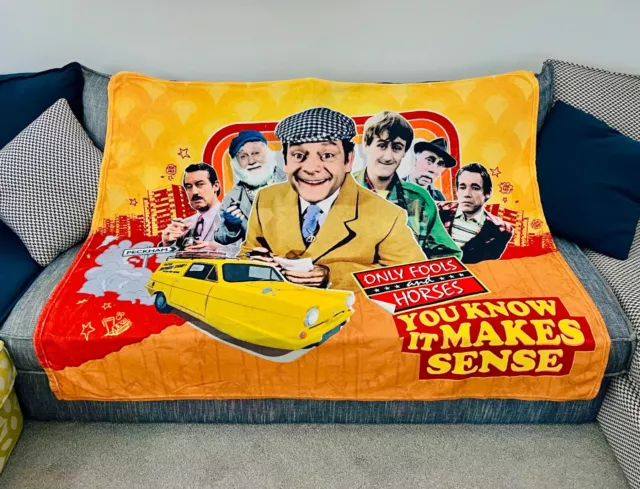 Only Fools and Horses Del Boy Official Coral Fleece Warm Blanket Large 130x150cm