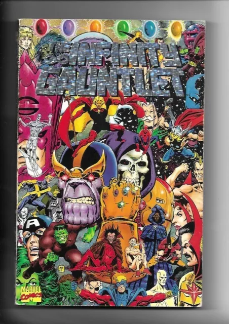 The Infinity Gauntlet TPB Holofoil Marvel Comics 1992 1st Edition 1st Printing