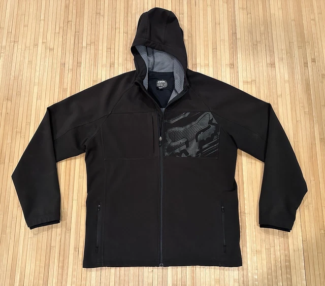 Fox Racing Technical Defend Drive Men’s Zip Up Jacket Black Sz L