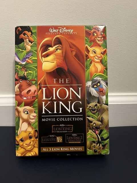 Walt Disney's The Lion King 1 - 1.5 - 2 Trilogy DVD Lot Very Good Condition!!!