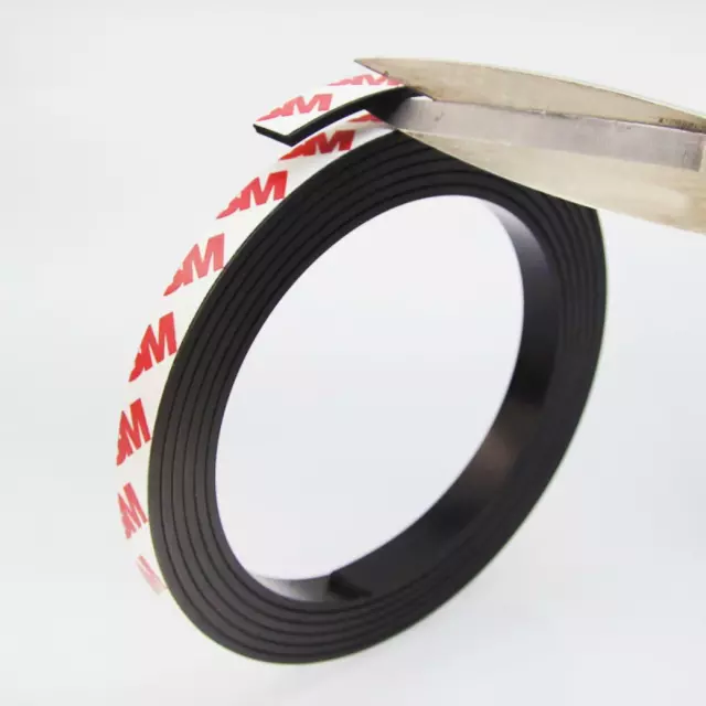 ★TheQ★ Magnetband mit 3M Kleber 10 mm breit 2 mm stark Meterware Magnetstreifen