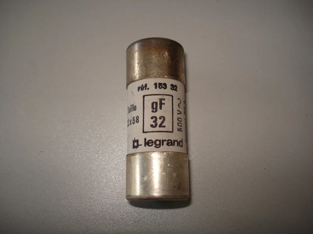 Fusible Legrand 22 X 58 32 A 500V Type Gf