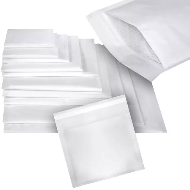 100 Enveloppes pochettes bulle air matelassees blanche Eco 230X340 m/m REF G