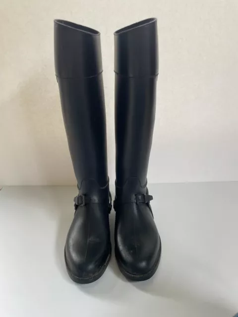 Givenchy Black Rubber Rain Boots - size 37