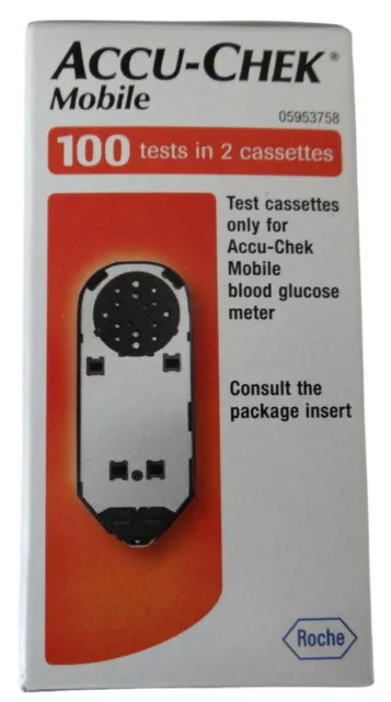 Accu-Chek Mobile Test Cassette pour Glucomètre 100 Tests